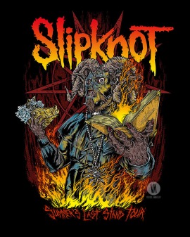 Reuben's fiery Slipknot design | ©Visual Amnesia.2014-2015. All Rights Reserved